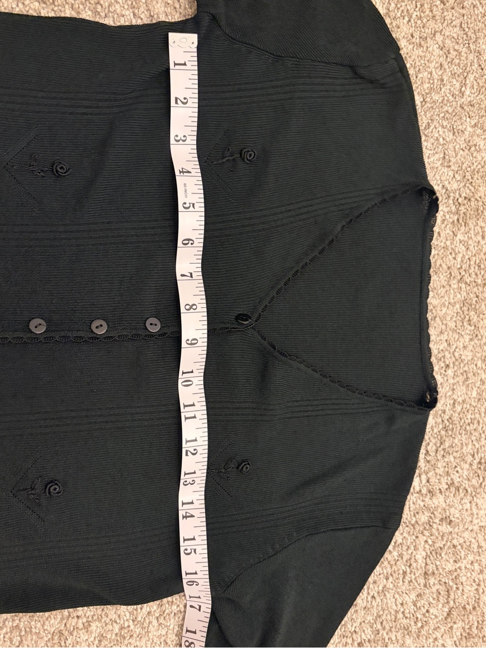 VINTAGE Black Top | Button Down  - M/L - Picture 4 of 6